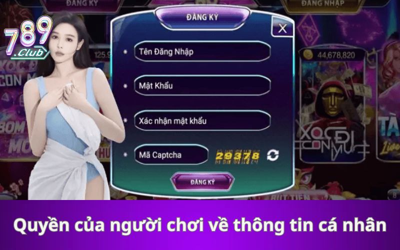Quyền của người chơi về thông tin cá nhân