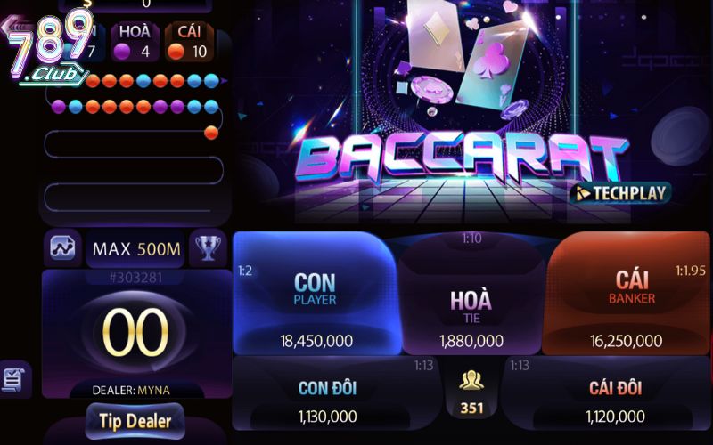 Luật chơi Baccarat tại 789Club cần nắm rõ