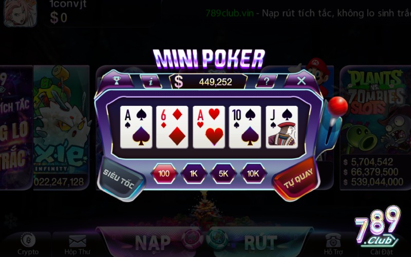Nổ Hũ Mini Poker 789Club